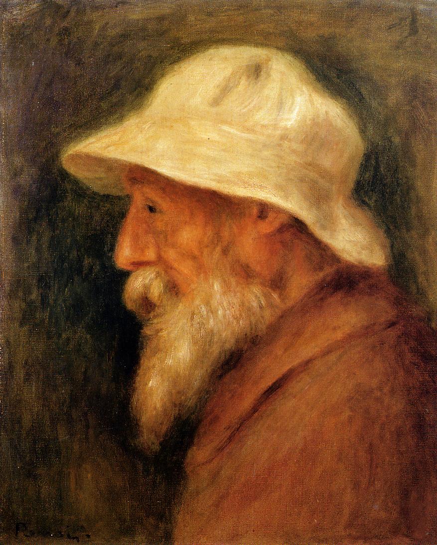 Self-portrait with a white hat 1910